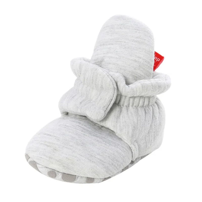 Newborn Baby Socks Shoes Boy Girl Toddler First Walkers Booties Cotton Anti-Slip Warm Infant Crib Shoes