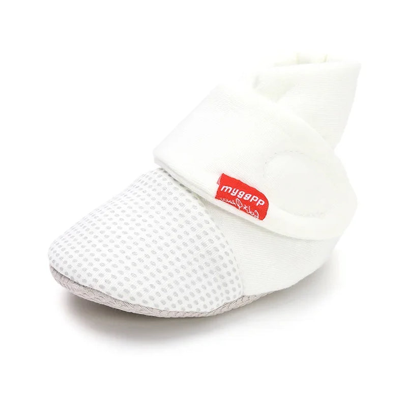 Newborn Baby Socks Shoes Boy Girl Toddler First Walkers Booties Cotton Anti-Slip Warm Infant Crib Shoes