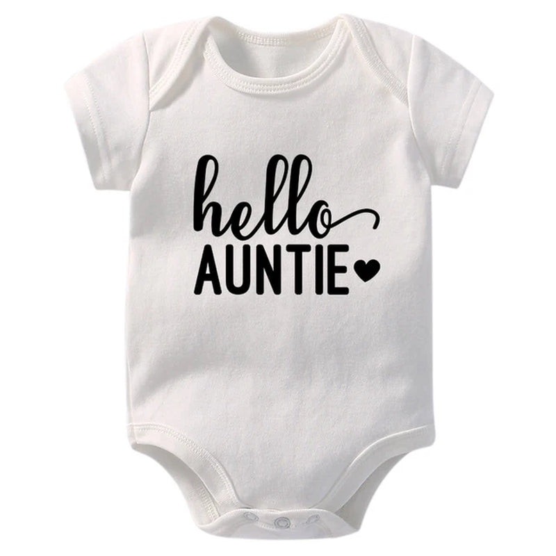 Pregnancy Announcement Hello Daddy Mommy Baby Romper Newborn Baby Boys Girls Clothes Infant Baby Jumpsuit Casual Twins Onesies