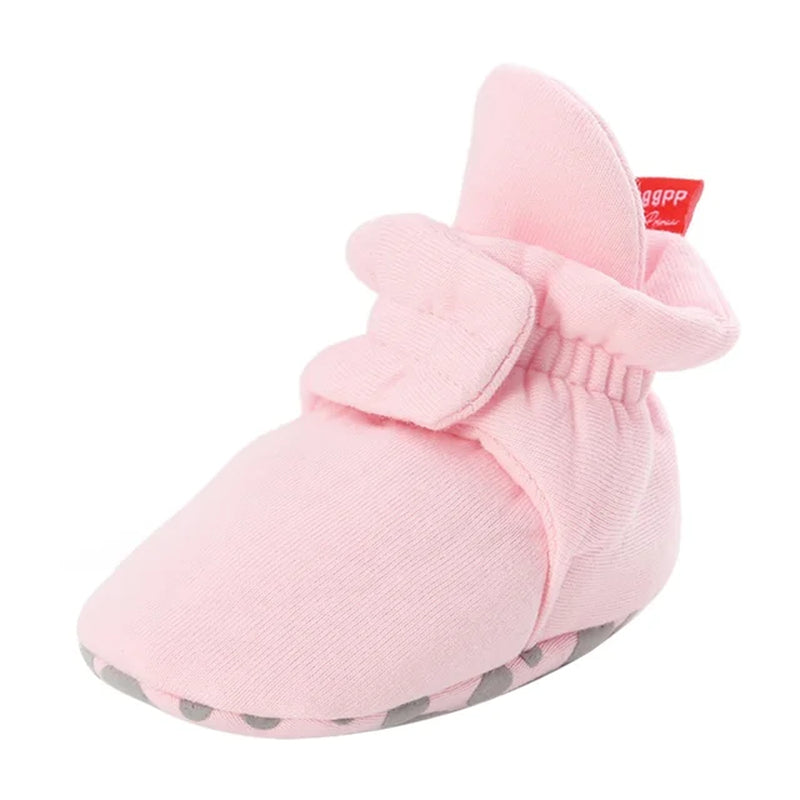 Newborn Baby Socks Shoes Boy Girl Toddler First Walkers Booties Cotton Anti-Slip Warm Infant Crib Shoes