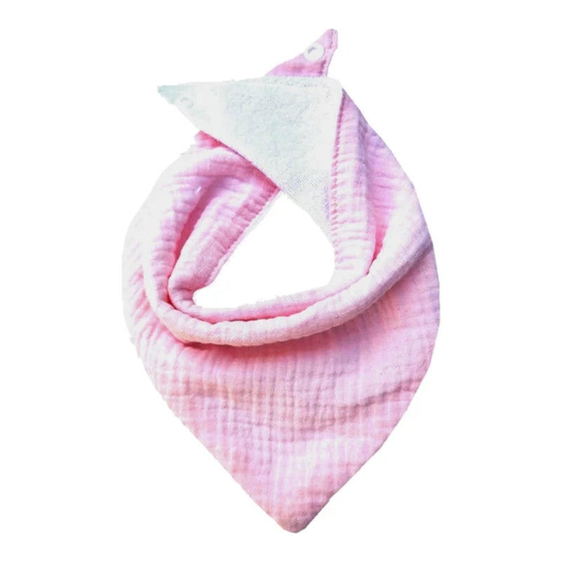 1 Pc Cotton Baby Bibs Solid Color Triangle Scarf Bandana Newborn Feeding Saliva Towel Burp Cloths Baby Stuff Kids Shower G