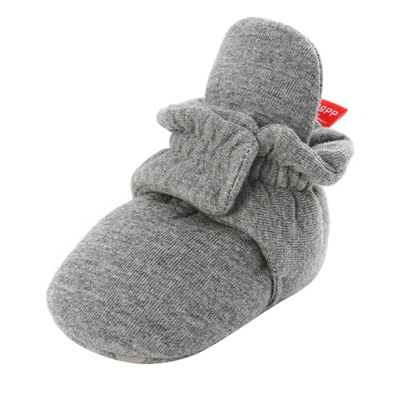 Newborn Baby Socks Shoes Boy Girl Toddler First Walkers Booties Cotton Anti-Slip Warm Infant Crib Shoes