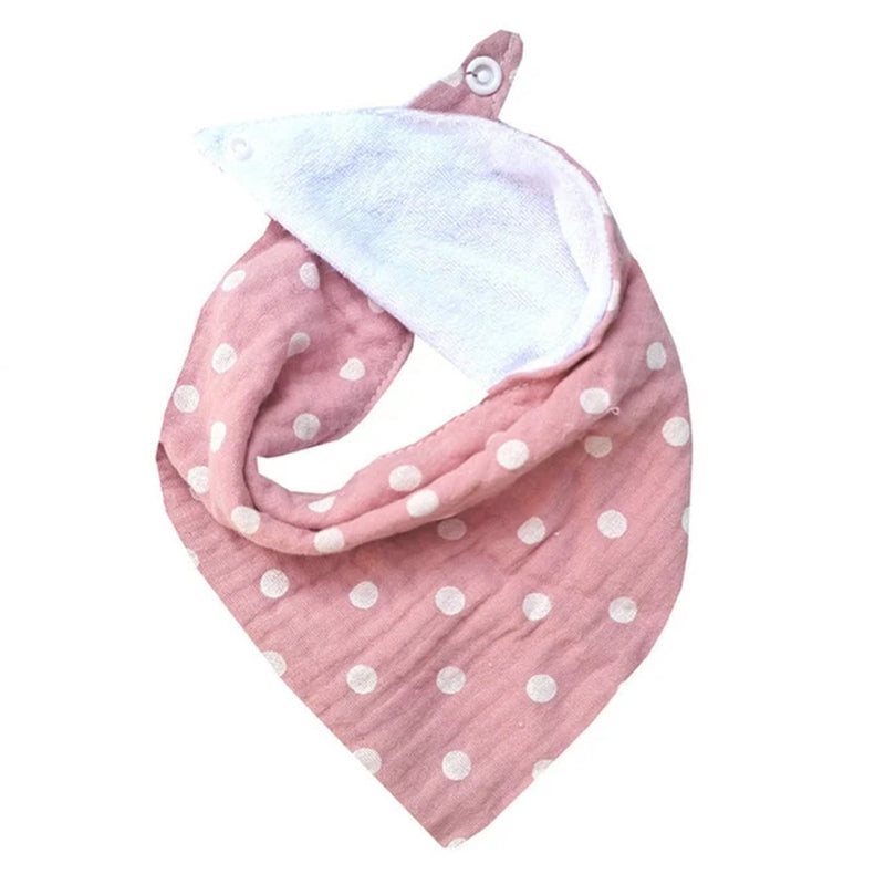 1 Pc Cotton Baby Bibs Solid Color Triangle Scarf Bandana Newborn Feeding Saliva Towel Burp Cloths Baby Stuff Kids Shower G