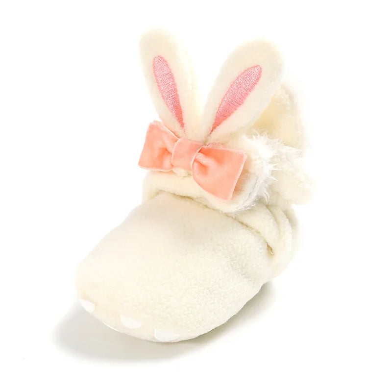 Newborn Baby Socks Shoes Boy Girl Toddler First Walkers Booties Cotton Anti-Slip Warm Infant Crib Shoes