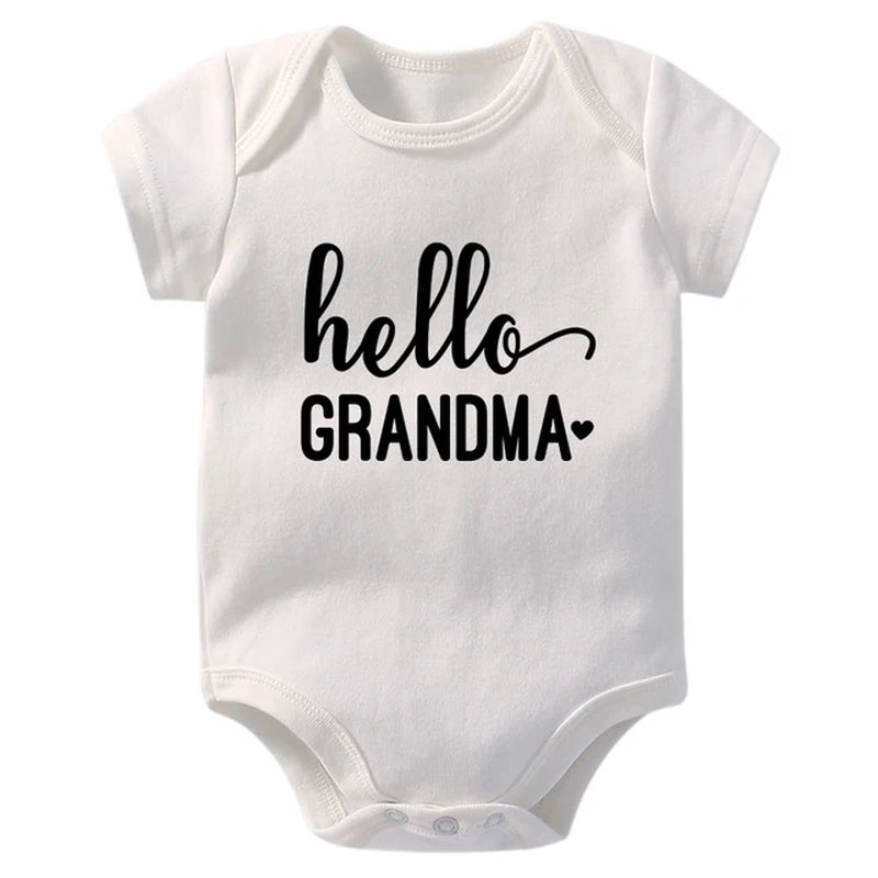 Pregnancy Announcement Hello Daddy Mommy Baby Romper Newborn Baby Boys Girls Clothes Infant Baby Jumpsuit Casual Twins Onesies