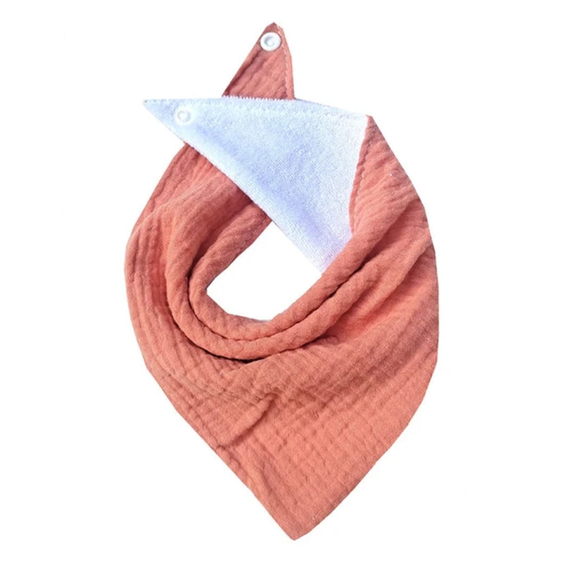 1 Pc Cotton Baby Bibs Solid Color Triangle Scarf Bandana Newborn Feeding Saliva Towel Burp Cloths Baby Stuff Kids Shower G