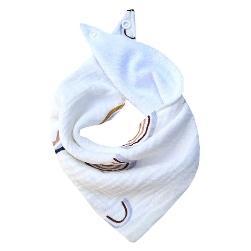 1 Pc Cotton Baby Bibs Solid Color Triangle Scarf Bandana Newborn Feeding Saliva Towel Burp Cloths Baby Stuff Kids Shower G