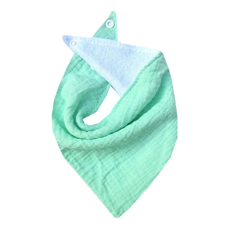 1 Pc Cotton Baby Bibs Solid Color Triangle Scarf Bandana Newborn Feeding Saliva Towel Burp Cloths Baby Stuff Kids Shower G