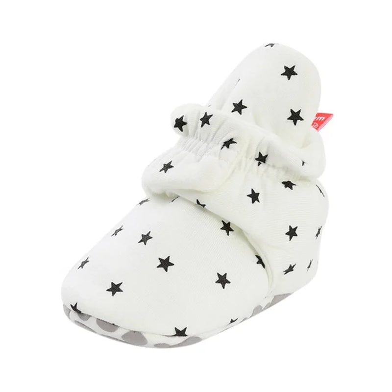 Newborn Baby Socks Shoes Boy Girl Toddler First Walkers Booties Cotton Anti-Slip Warm Infant Crib Shoes