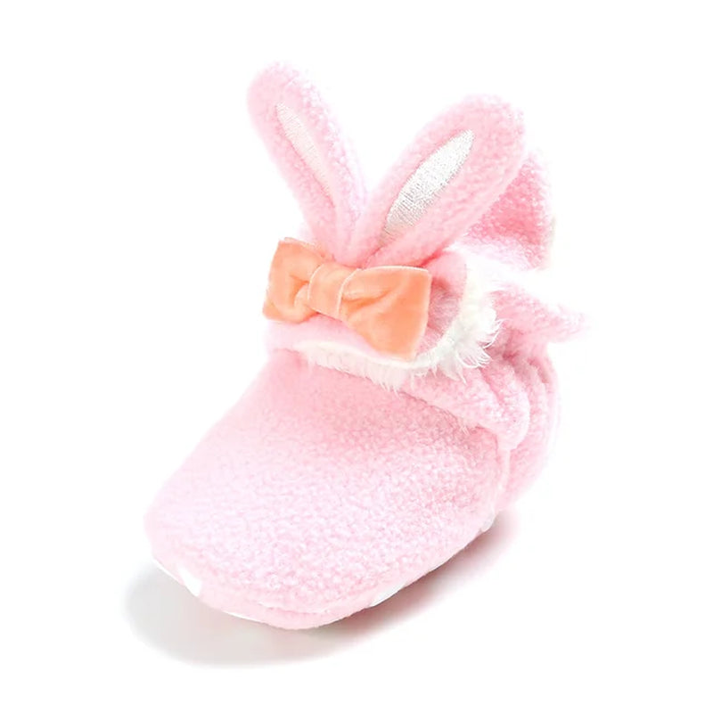 Newborn Baby Socks Shoes Boy Girl Toddler First Walkers Booties Cotton Anti-Slip Warm Infant Crib Shoes