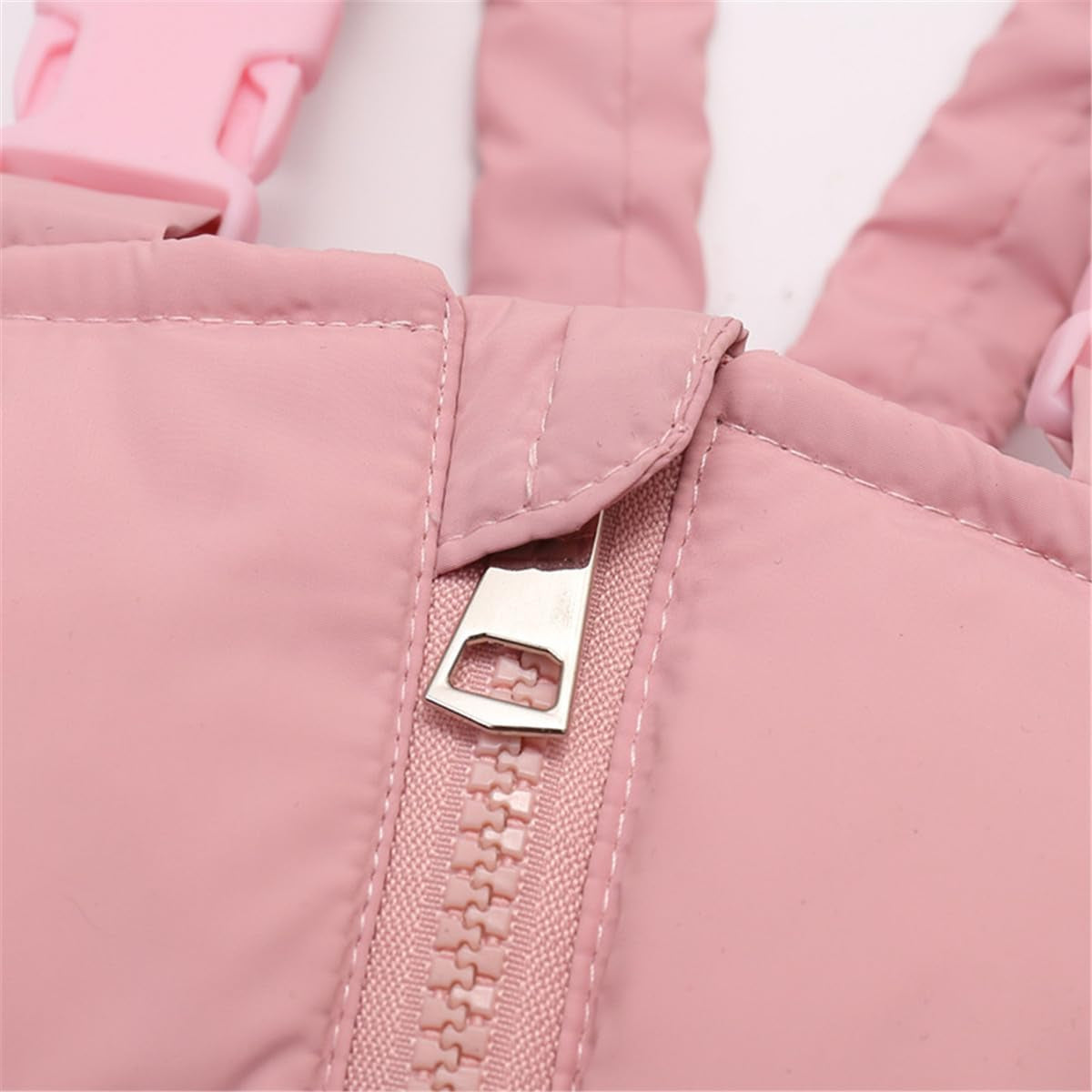 Baby Girls Two Piece Winter Warm Hooded Fur Trim Snowsuit Puffer down Jacket with Snow Ski Bib Pants Outfits