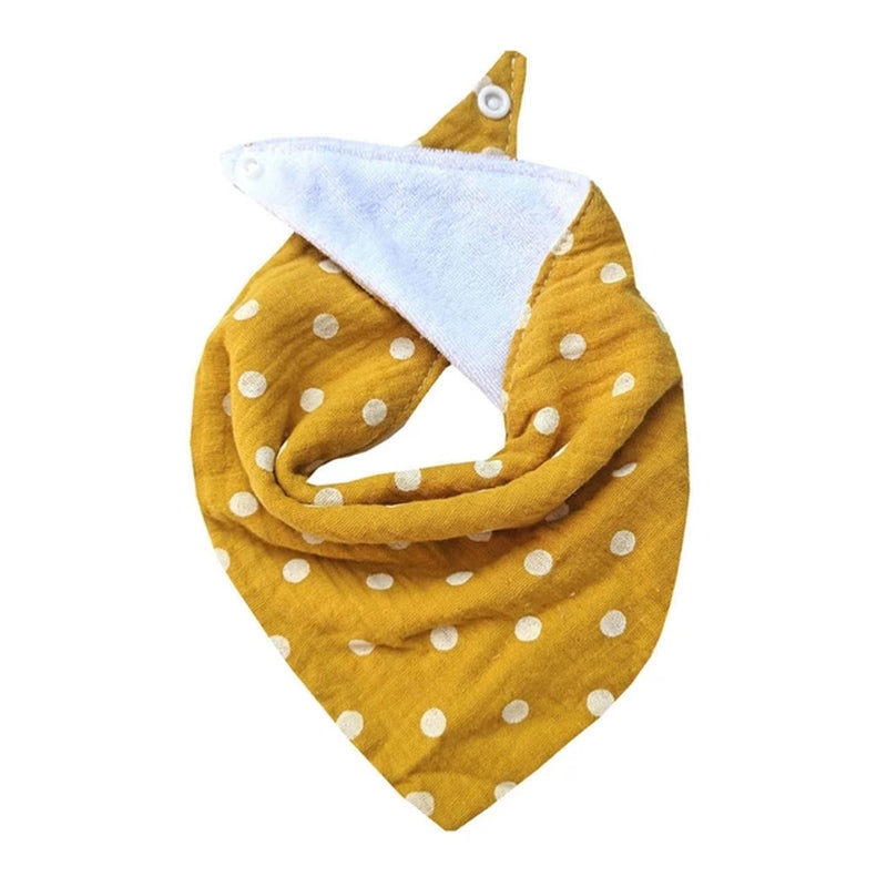 1 Pc Cotton Baby Bibs Solid Color Triangle Scarf Bandana Newborn Feeding Saliva Towel Burp Cloths Baby Stuff Kids Shower G