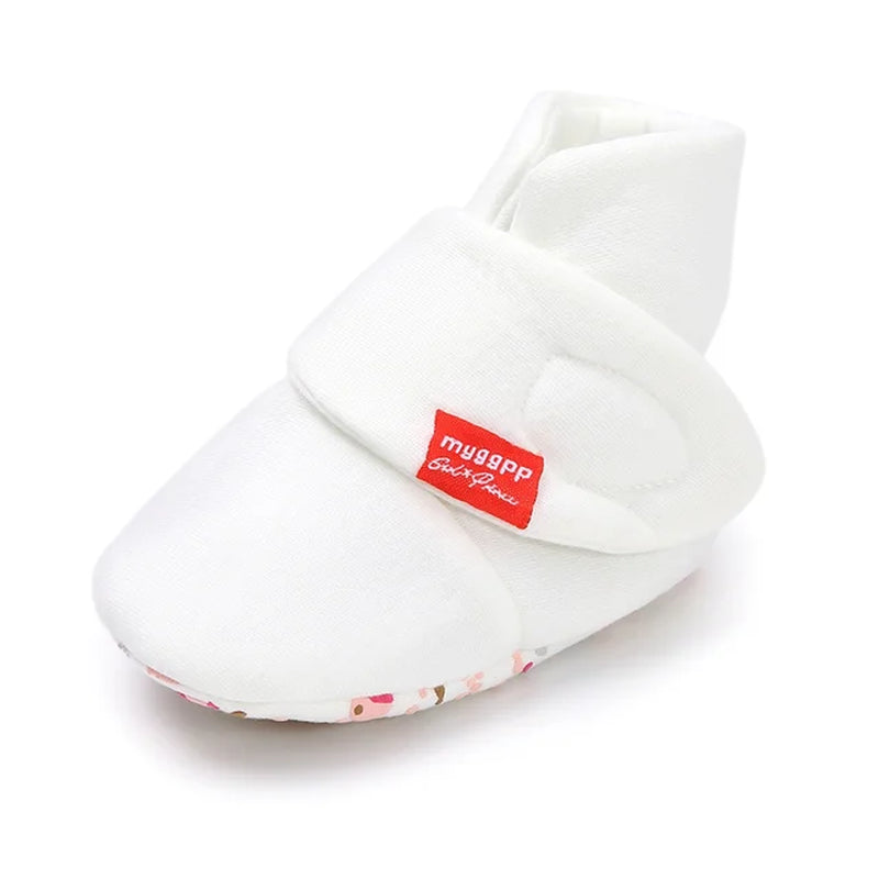 Newborn Baby Socks Shoes Boy Girl Toddler First Walkers Booties Cotton Anti-Slip Warm Infant Crib Shoes